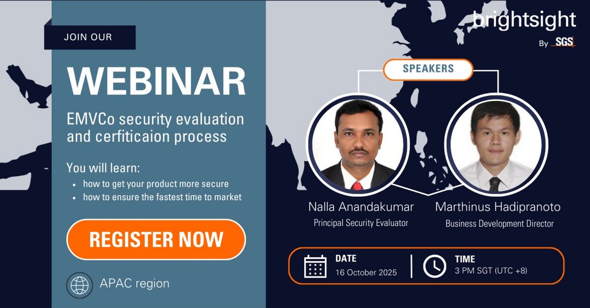 [Webinar] EMVCo Security Evaluation & Certification for Payment Cards ...