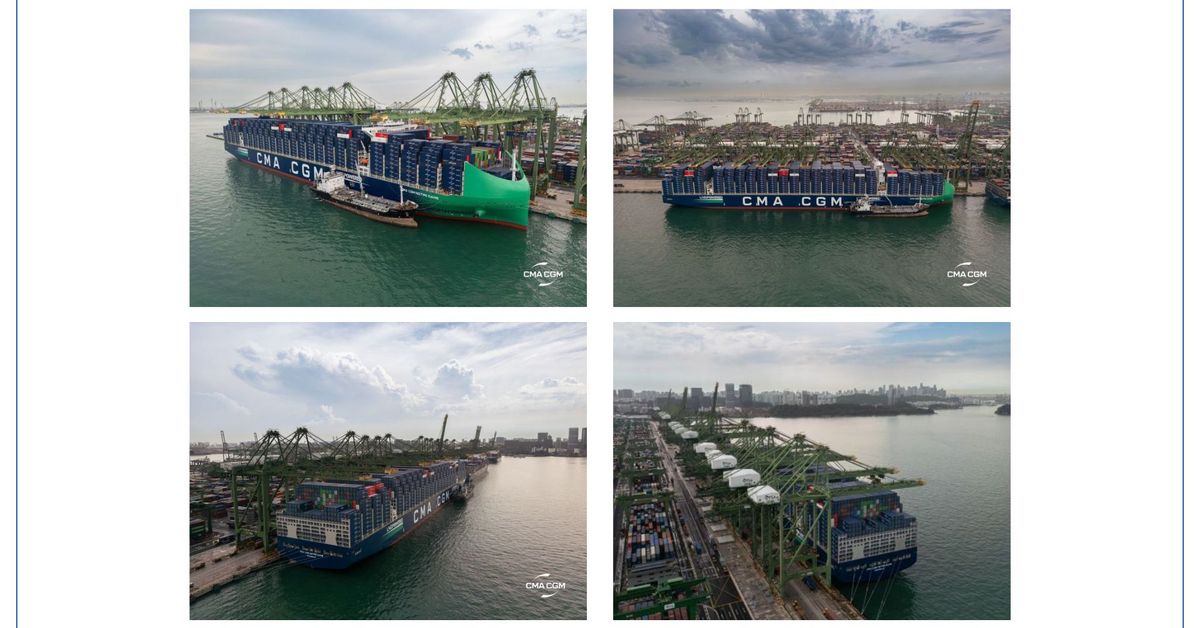 CMA CGM NOTRE DAME Completes Maiden Call in Singapore on Asia–Europe ...